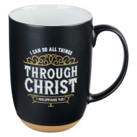 Tasse - I can do all Things through Christ - schwarz, 444ml