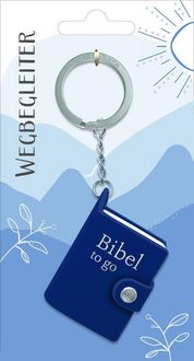 Bibel to go - Schlüsselanhänger (Rot / Blau)
