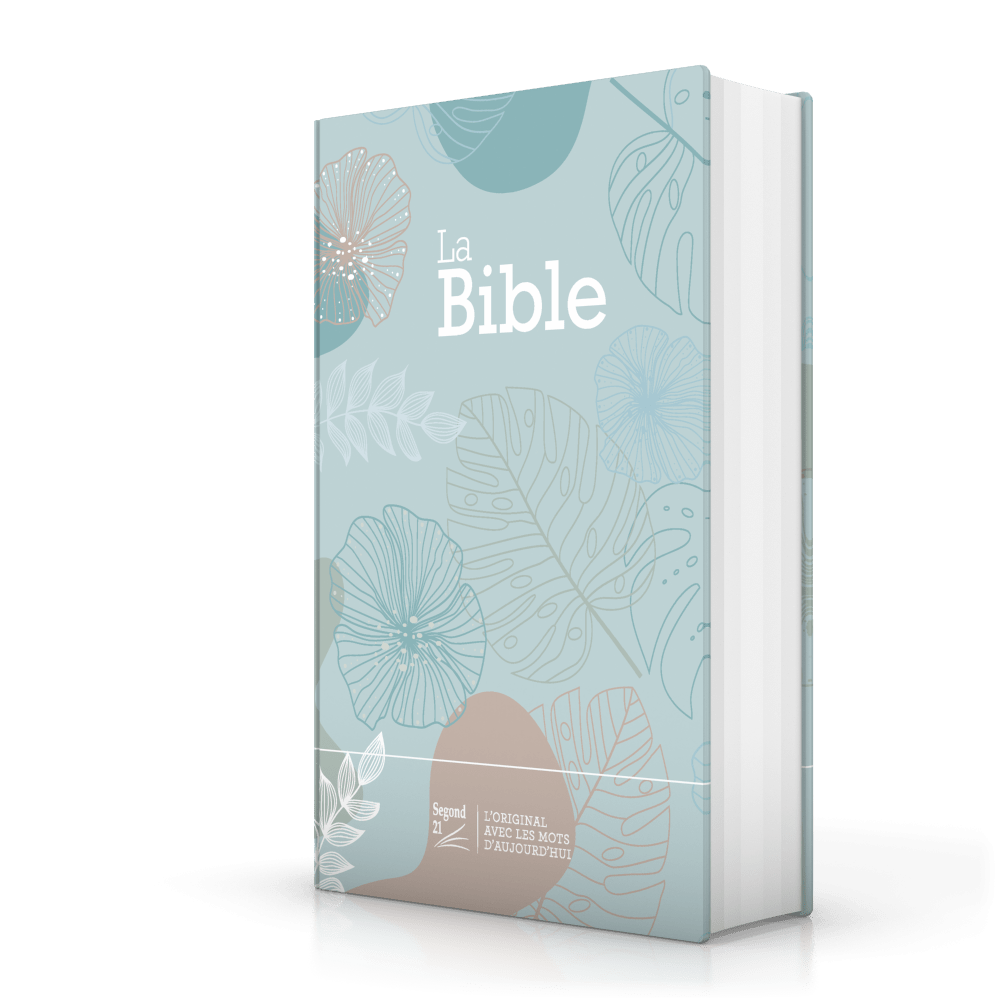 Bibel Segond 21, französisch (Premium Style) - gestepptes Hardcover aus Canvas mit Blättermuster