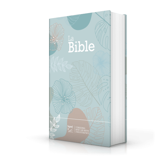 Bibel Segond 21, französisch (Premium Style) - gestepptes Hardcover aus Canvas mit Blättermuster