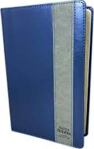 Spanisch, Bibel Reina Valera 1960, Grossschrift, Lederfaserstoff blau