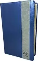 Spanisch, Bibel Reina Valera 1960, Grossschrift, Lederfaserstoff blau