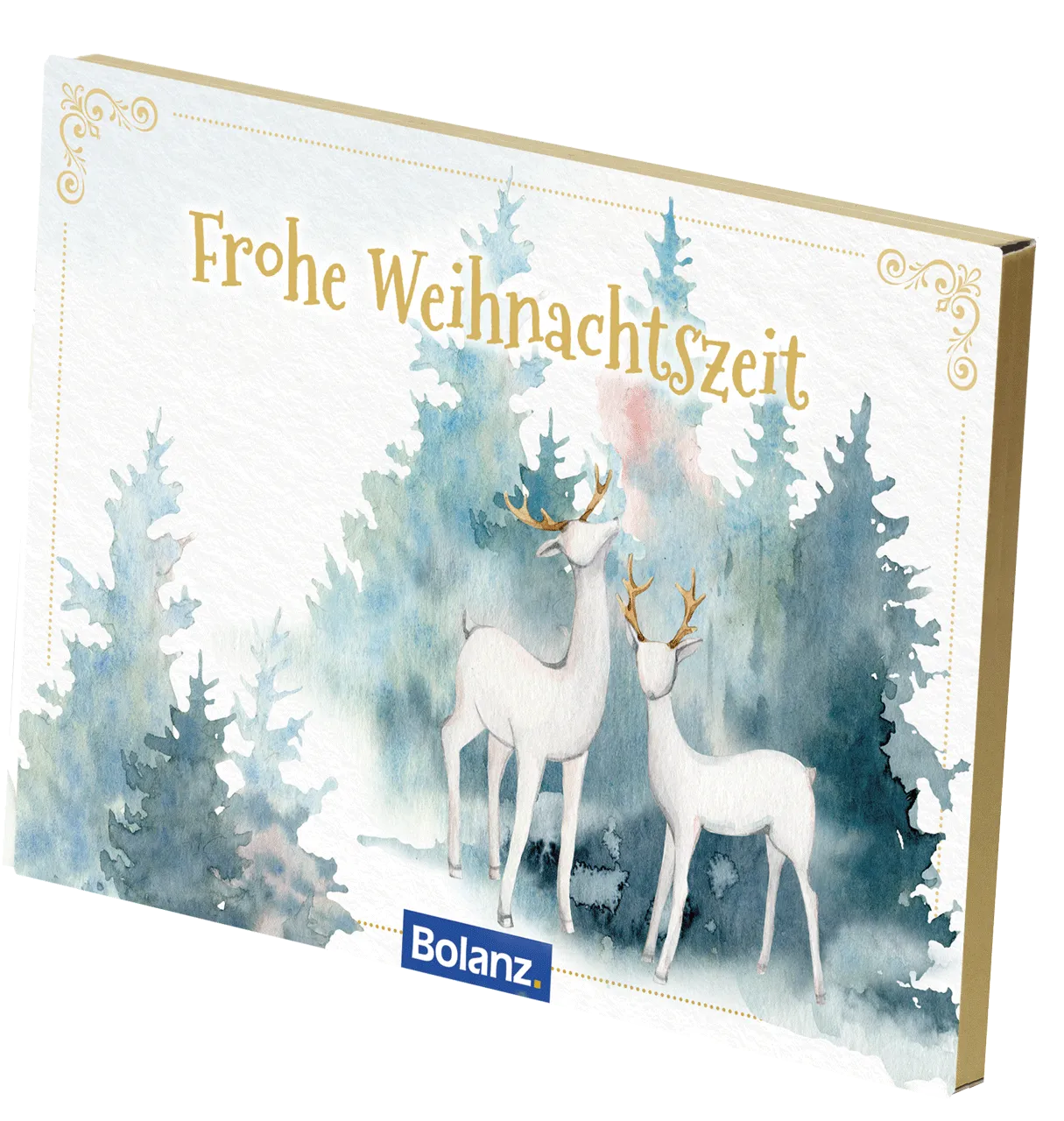 Postkartenbox Weihnachten „Frohe Weihnachtszeit“ - 12 verschiedene Postkarten in einer Box mit...