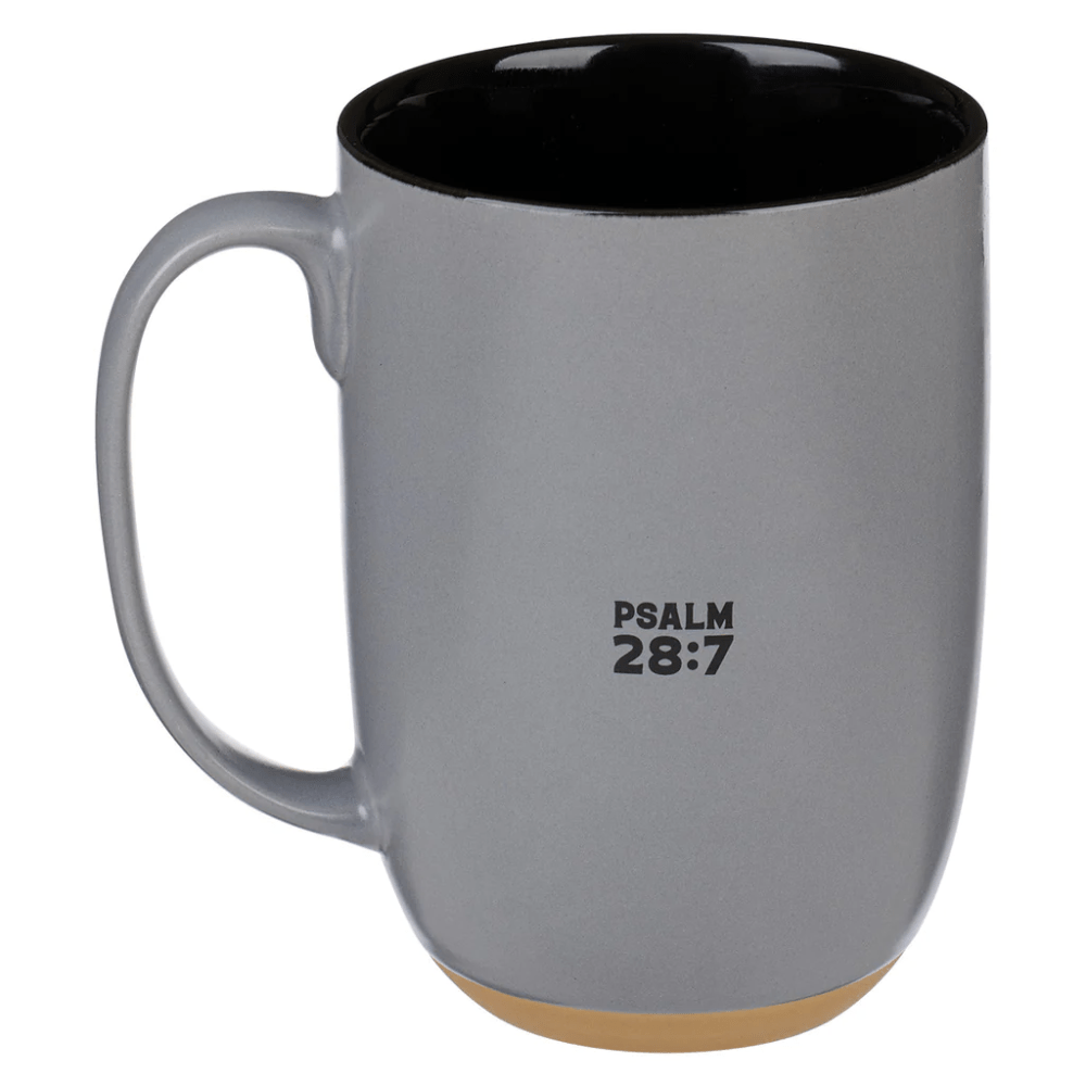 Tasse -The Lord is my Strength and my Shield - grau, 444ml