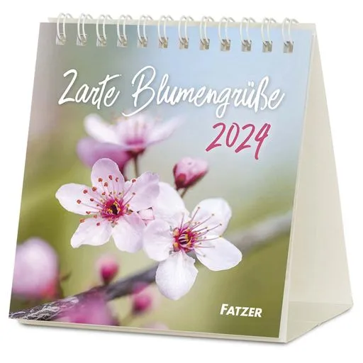 Zarte Blumengrüsse - Tischkalender