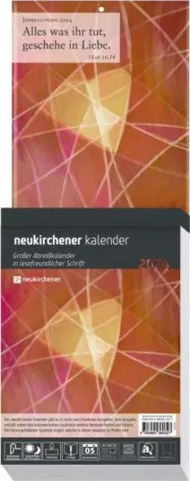 Neukirchener Kalender - Grossdruck-Abreisskalender - Block mit 384 Blättern, zum Aufstellen oder...