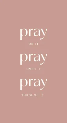 Metallschild Pray on it