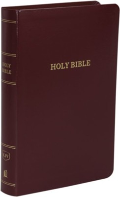 Englisch, Bibel King James Version, Grossdruck, Kunstleder, weinrot, Goldschnitt