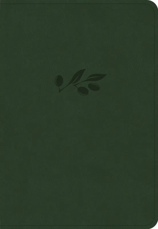 Anglais, Bible, King James Version, format poche, grands caractères, similicuir vert orlive - KJV...