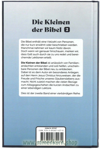 Die Kleinen der Bibel (2)