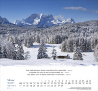 Berge dreisprachig: Deutsch, Französisch, Englisch - Wandkalender