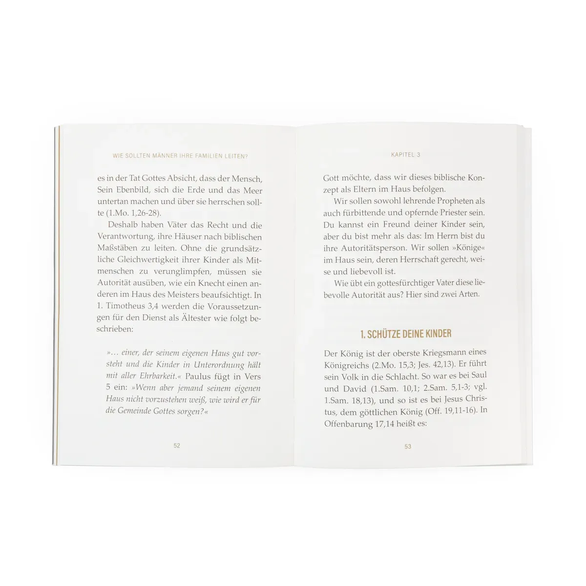 Wie sollten Männer ihre Familien leiten ? - Kleine VOH-Reihe