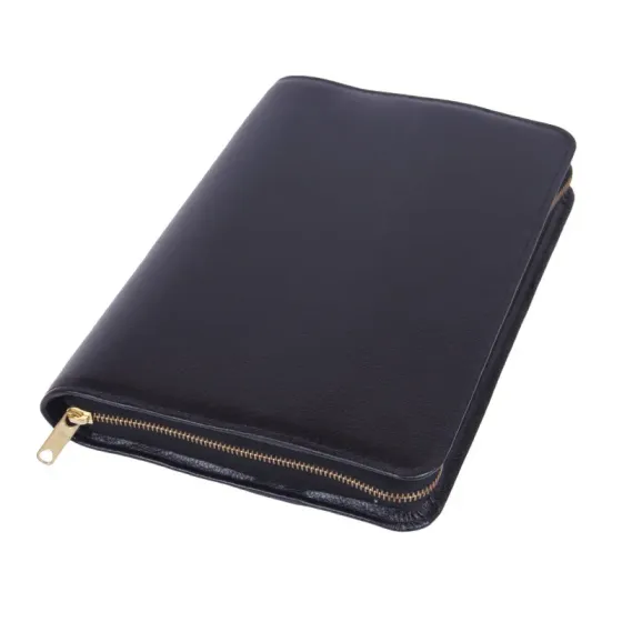Bibelhülle Smart Rindleder für Taschenausgaben - schwarz 15 x 20 x 3 cm