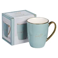 Tasse - It is well with my soul - blau, 355ml