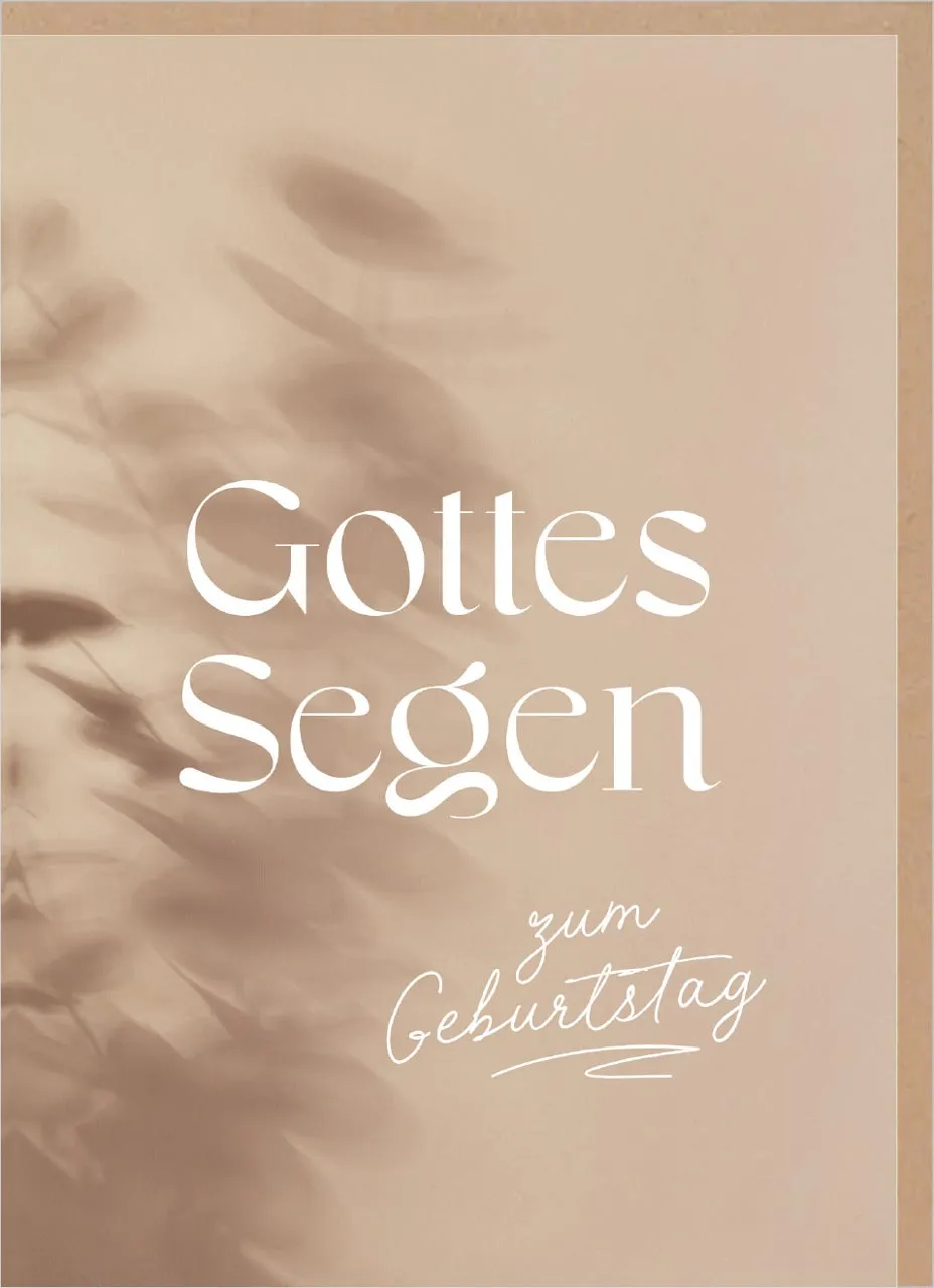 Faltkarte Segen zum Geburtstag - 1. Thessalonicher 5, 16-18