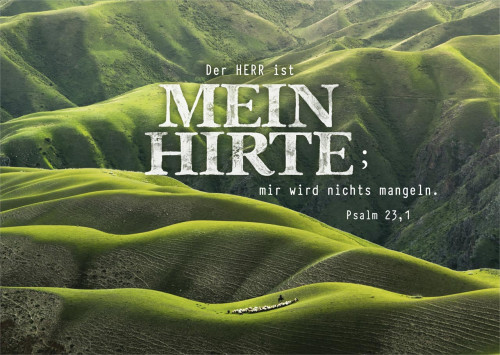 Postkarten Mein Hirte - Psalm 23,1