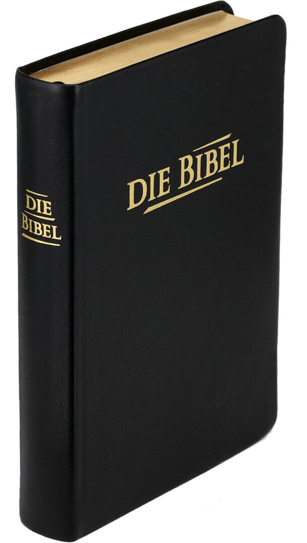 Elberfelder Bibel CSV Hückeswagen Taschenausgabe - Rindleder schwarz, Goldschnitt, Lesezeichen