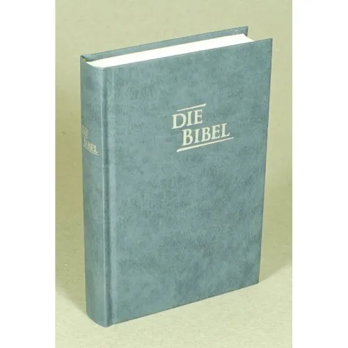 Elberfelder Bibel CSV Hückeswagen Pocketbibel - Harcover Baladek grau/blau, Lesezeichen