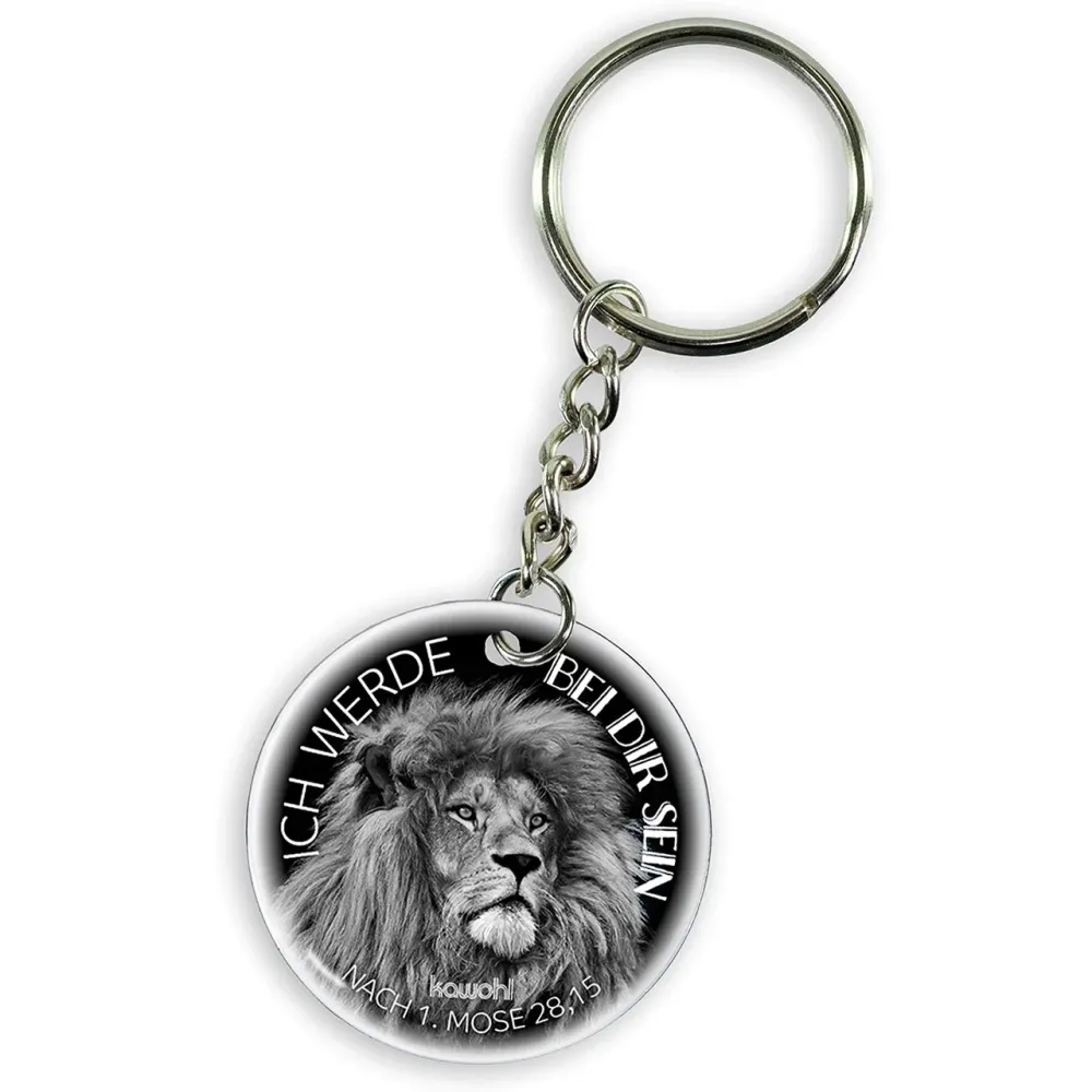 Ich werde bei dir sein (Edelstahl-Schlüsselanhänger) - nach 1. Mose 28,15