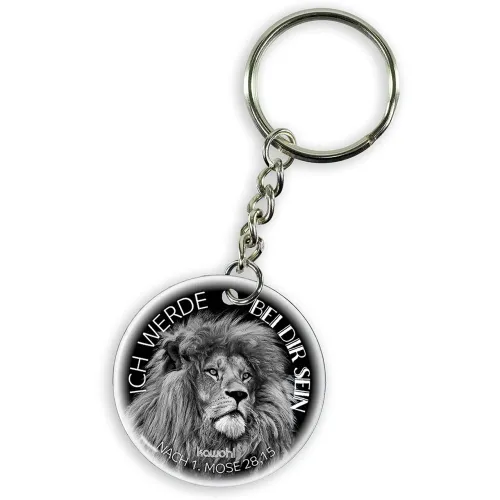 Ich werde bei dir sein (Edelstahl-Schlüsselanhänger) - nach 1. Mose 28,15