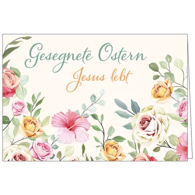Faltkarte - Gesegnete Ostern - Jesus lebt