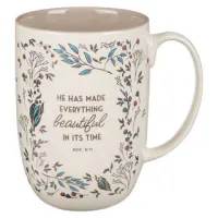 Tasse - He has made everything - 444ml, weiss