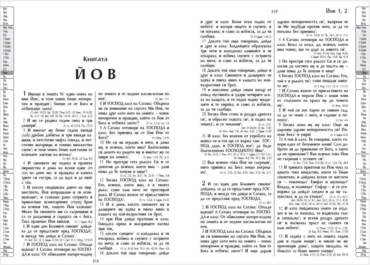 Bulgare, Bible, reliée rigide bleue