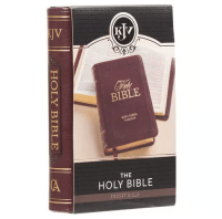 Englisch, King James Bibel, Taschenformat mit Goldschnitt - Kunstleder braun