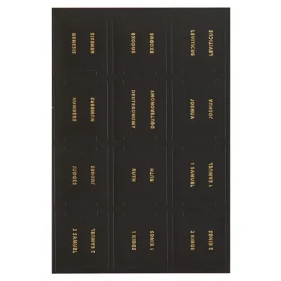 Englisch Bibelgriffregister - schwarz-gold