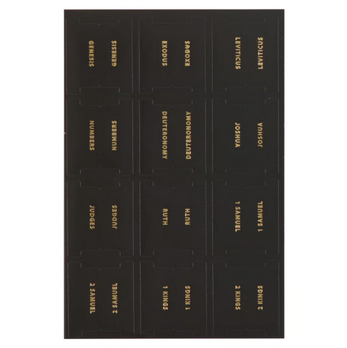 Englisch Bibelgriffregister - schwarz-gold
