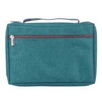 Bibelhülle Ichtus S - grün, mit Reissverschluss, Seitentasche und Tragehenkel