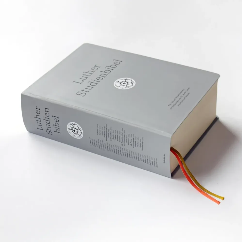 Luther Studienbibel - gebunden, Grossdruckausgabe, grau
