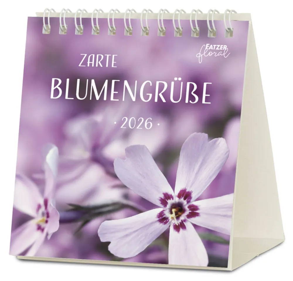Zarte Blumengrüsse - Tischkalender
