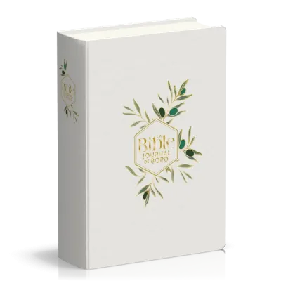 Bible Segond 21 Journal de bord -  couverture souple, toile blanche avec motifs dorés