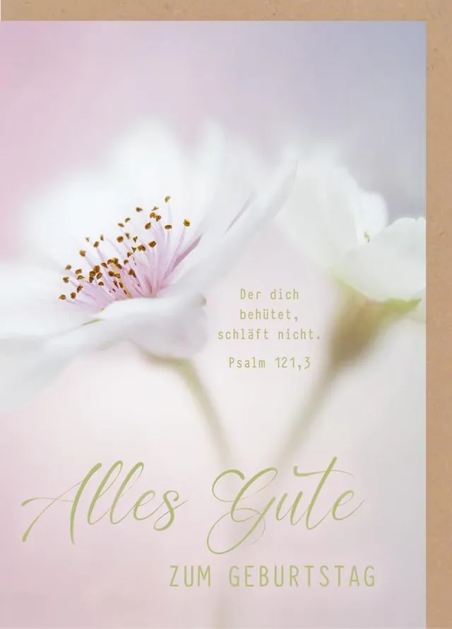 Faltkarte Geburtstag Psalm 121,3