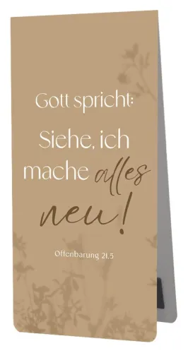 Magnet Lesezeichen Jahreslosung 2026 - Offenbarung 21,5