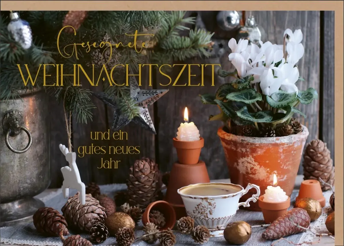 Faltkarte Weihnachtszeit - 1. Johannes 4,9