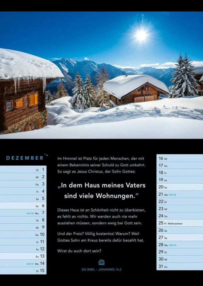 Licht zum Leben - Monatskalender