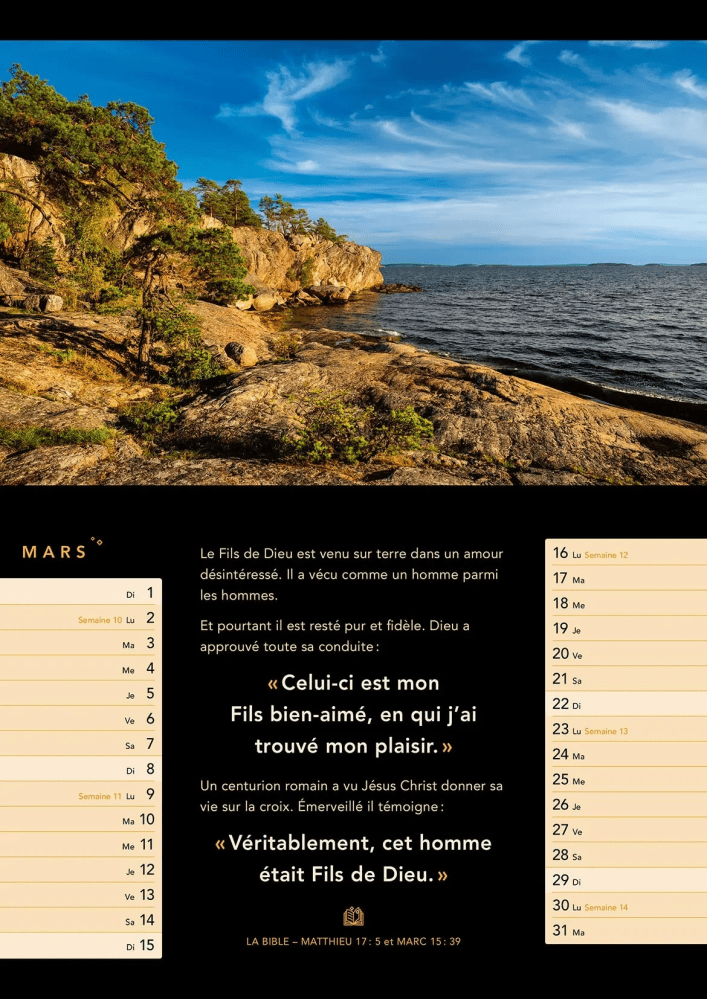 Französisch, Licht zum Leben - Monatskalender