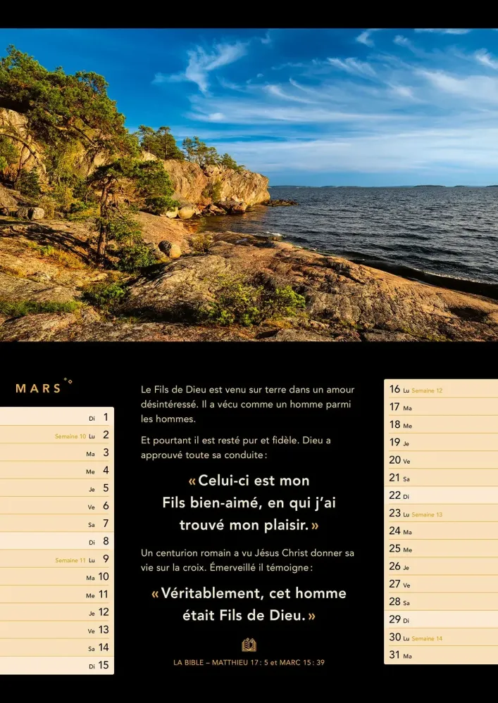 Französisch, Licht zum Leben - Monatskalender