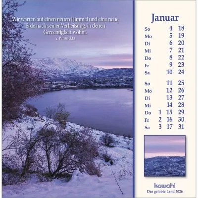 Das gelobte Land - Israel Impressionen mit Bibelworten - Postkartenkalender