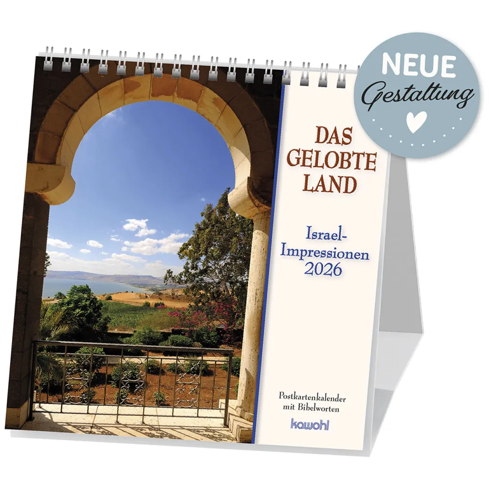 Das gelobte Land - Israel Impressionen mit Bibelworten - Postkartenkalender