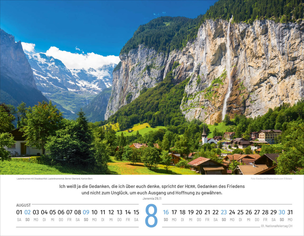 Schweizer Bildkalender - Deutsch, Wandkalender