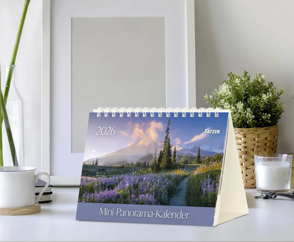 Mini-Panorama-Kalender - Panorama-Tischkalender