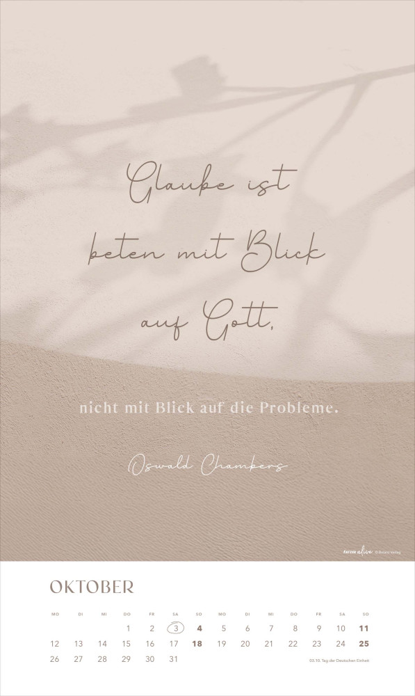 Glaube im Alltag - Posterkalender