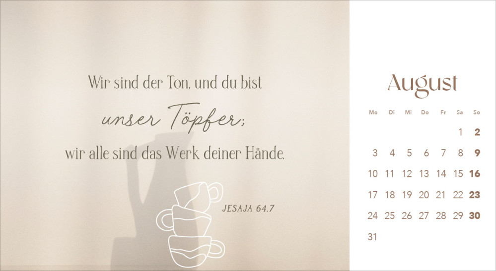 Leben in seiner Gegenwart - Tischkalender