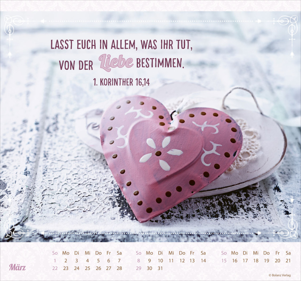 Kalender Am Anfang war das Wort - Wandkalender