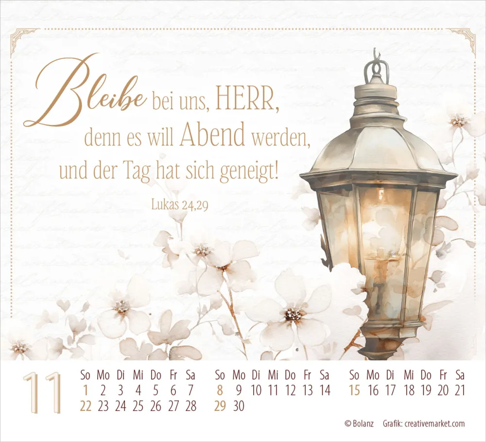 Poesie guter Worte - Minikalender