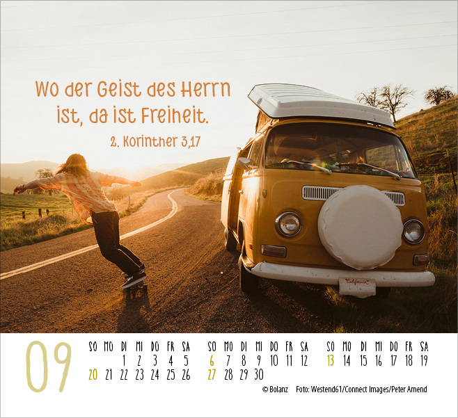 Kalender Freiheit - Minikalender