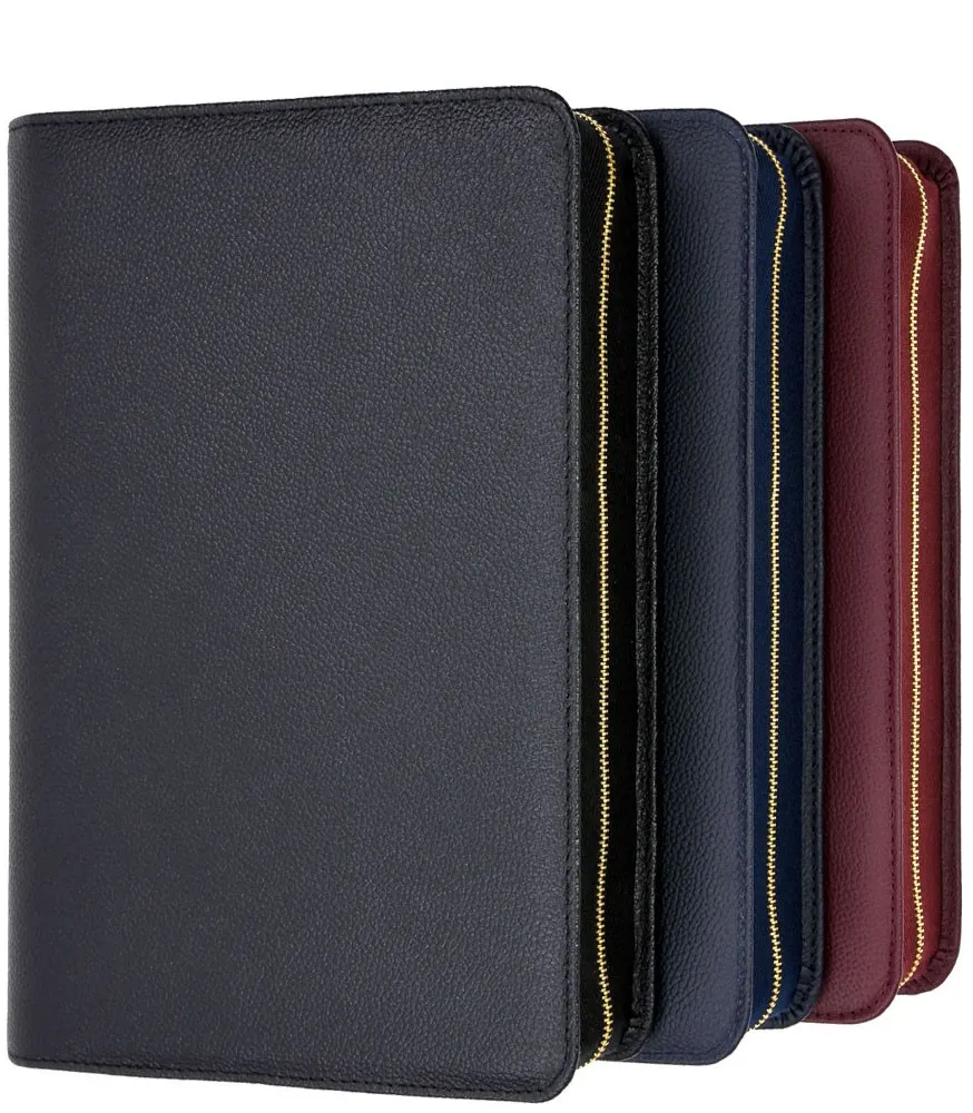 Bibelhülle für Schlachter 2000 Taschenausgaben - Rindleder, fein genarbt, Dunbelblau